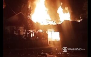 Kebakaran Hanguskan Rumah Warga dan Satu Lokal PAUD di Sagaranten, Kerugian Capai Rp130 Juta