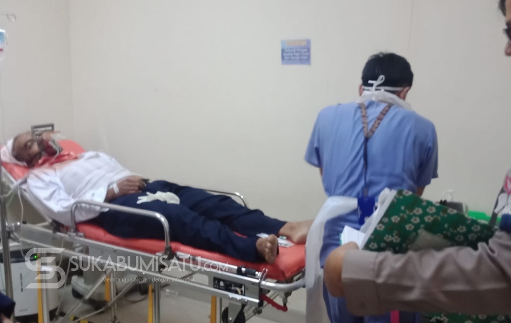 Diduga Hilang Kendali, Seorang Pengendara Motor Alami Luka Berat di Cikidang