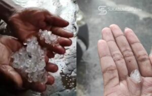 Tiga Kecamatan di Sukabumi Dihantam Hujan Es dan Angin Kencang, Puluhan Rumah Rusak