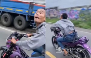 Viral! Pengendara Motor Ugal-ugalan di Jalan Nasional Cicurug, Warga Laporkan ke Polisi