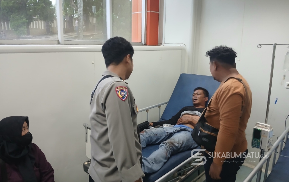 Dua Pengendara Motor Luka Serius Usai Tabrakan di Cibitung Sukabumi