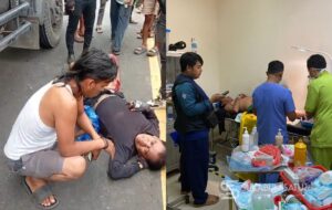 Kecelakaan Dump Truk dan Motor di Jalan Nasional Sukabumi-Bogor, Satu Korban Dilarikan ke RS Sekarwangi