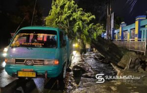 Mahoni Keropos Roboh di Pintu Keluar RSUD Sekarwangi, Angkot Tertimpa – Warga Sudah Lama Khawatir
