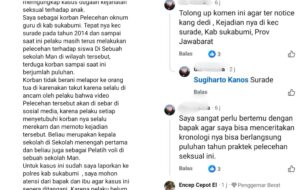 Pelapor GM Ungkap Dugaan Puluhan Pelecehan Seksual di Surade Lewat Komentar Facebook Dedi Mulyadi