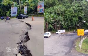 Waspada! Pergerakan Tanah Picu Retakan Serius di Tanjakan Baeud Sukabumi