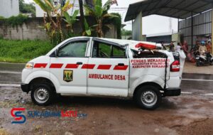 Detik-detik Mencekam! Pohon Jengjeng Tumbang Timpa Ambulans Pemdes Mekarsari di Nyalindung, 5 Penumpang Luka-luka