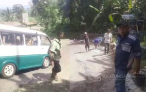 Miris! Jalan Nasional Sukabumi-Palabuhanratu Diperbaiki Pakai Uang Recehan dari Sopir, Dimana Peran DPR RI?