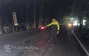 Hindari Lubang di Jalan Sukawayana, Pengendara Motor Honda Revo Alami Luka Berat