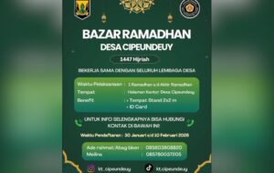 Karang Taruna Desa Cipeundeuy Gelar Bazar Ramadhan 1447 H, Yuk Daftar!