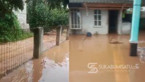 Diduga Dampak Lahan Perkebunan Sawit, Desa Sukasirna Cibadak Terendam Banjir