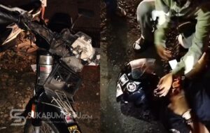Tragis! Motor RC100 dan Vario Bertabrakan Keras di Surade, Remaja Luka Serius di Pelipis
