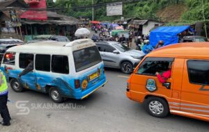 Arus Balik Memuncak, Polisi Berlakukan One Way 30 Menit di Jalur Cibadak-Parungkuda
