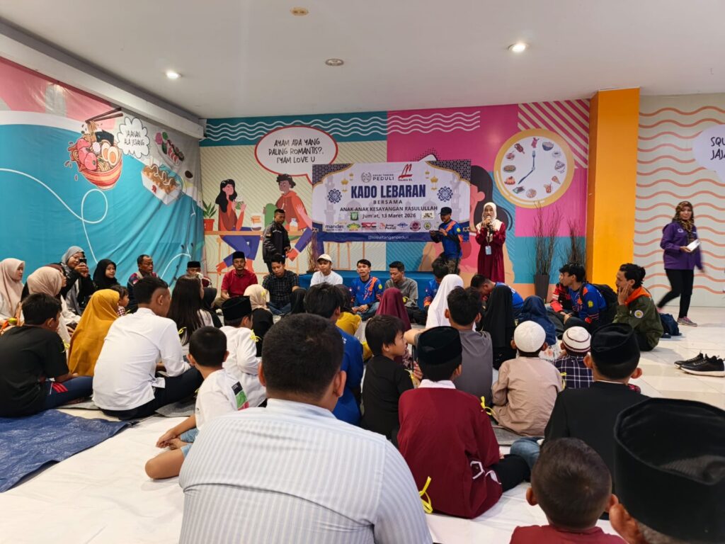 Kolaborasi ASB Sukabumi dan Yayasan Sosial Tangan Peduli, Anak Yatim Belanja Kebutuhan Lebaran di Ramayana Cibadak