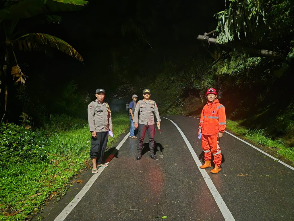 Akses Sukabumi-Sagaranten Lumpuh Total, Rumpun Bambu Tutup Jalan di Nyalindung
