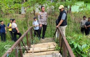 Disperkim dan Polres Sukabumi Cek Jembatan Gantung Karang Tengah, Instruksi Bupati Segera Dieksekusi