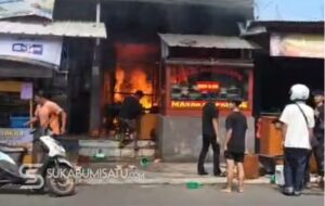 Heboh! Rumah Makan Padang di Nyomplong Sukabumi Ludes Terbakar, Diduga Akibat Tabung Gas Bocor