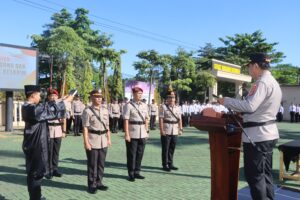 Kapolres Sukabumi Pimpin Sertijab, Tekankan Adaptasi dan Kinerja Optimal