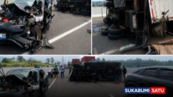Truk Dihajar Mobil Listrik BYD Hingga Terguling, Cerita Sopir Korban Laka di Tol Bocimi