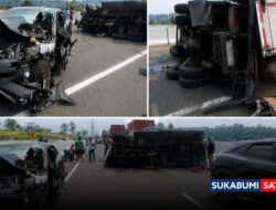 Truk Dihajar Mobil Listrik BYD Hingga Terguling, Cerita Sopir Korban Laka di Tol Bocimi
