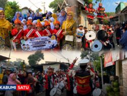 Takut Bikin Macet Jalan Raya Cibadak, Pawai Drumband Yayasan Hidayatussyibyan Pilih Masuk Kampung