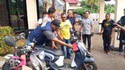 Sempat Hilang 2 Minggu Dicuri, Motor Warga Cangehgar Palabuhanratu Kembali ke Pelukan Pemiliknya