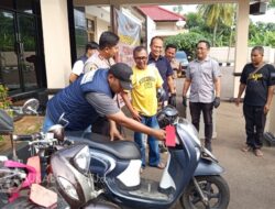 Sempat Hilang 2 Minggu Dicuri, Motor Warga Cangehgar Palabuhanratu Kembali ke Pelukan Pemiliknya