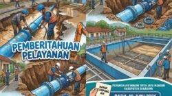 Ada Perbaikan Pipa hingga Pengurasan IPA, Aliran Air Perumda AM TJM di Tiga Cabang Ini Terhenti Sementara