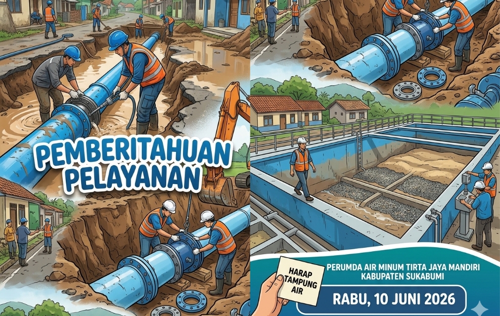 Informasi Layanan PDAM Tirta Jaya Mandiri Kabupaten Sukabumi.