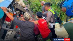 Truk Boks Hantam Kereta Api di Perlintasan Tanpa Penjaga Cibadak, Pengendara Motor Asal Sumsel Tewas Terseret