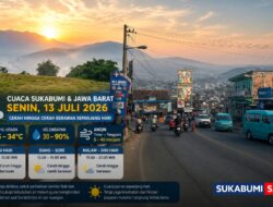Prakiraan Cuaca Sukabumi 13 Juli 2026: Siang Terik Tembus 34 Derajat, Mengapa Malam Belakangan Ini Terasa Sangat Dingin?