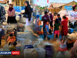 Sepekan Dilanda Kekeringan, Warga Babakan Sari Sukabumi Sumringah Saat 15 Ribu Liter Air Bersih Tiba