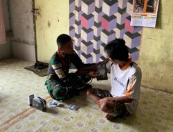Satgas Pamtas Yonarmed 13/Nanggala Berikan Layanan Kesehatan Door-to-Door bagi Warga Perbatasan