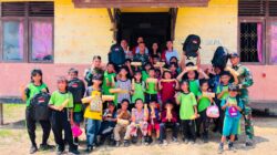 Prajurit Yonarmed 13 Sukabumi Semarakkan HUT RI di Perbatasan, Gelar Lomba Bareng Siswa SDN 04 Kekurak