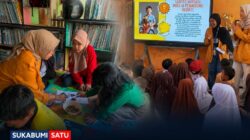 Kreatif! Mahasiswa KKM STKIP Bina Mutiara Ajak Anak-anak Waluran Mandiri Bikin Mozaik dari Biji Hanjeli
