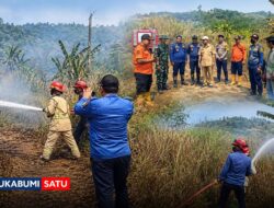 Lahan Bekas Pabrik 5.000 Meter di Sekarwangi Sukabumi Terbakar, Api Berhasil Dipadamkan