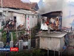 Tiga Rumah di Bojong Kuring Cibadak Hangus Terbakar, 15 Jiwa Kehilangan Tempat Tinggal
