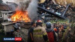 Tiga Rumah Musnah Dilalap Api di Cibadak, 10 Jiwa Termasuk Anak Sekolah Kini Tak Lagi Beratap