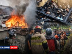 Tiga Rumah Musnah Dilalap Api di Cibadak, 10 Jiwa Termasuk Anak Sekolah Kini Tak Lagi Beratap
