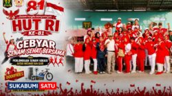 Meriahkan HUT RI ke-81, Gebyar Senam Sehat dan Lomba Senam Kreasi Sedot Perhatian Warga di Lapang Lodaya Surade