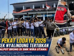 Ops Pekat Lodaya 2026, Polsek Nyalindung Tertibkan 26 Knalpot Brong di SMK Wira Utama