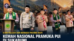 5.400 Pelajar Ramaikan Kemah Nasional Pramuka PUI di Sukabumi, Kapolri Ingatkan Bahaya Judi Online