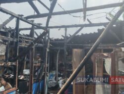 Diduga Korsleting Listrik, Rumah Warga di Cibadak Ludes Terbakar, Kerugian Capai Rp80 Juta