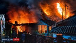 Empat Rumah di Sekarwangi Cibadak Hangus Terbakar Dini Hari, Kerugian Tembus Rp750 Juta