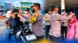 Cegah Ganggu Pernapasan Dampak Abu Vulkanik Anak Gunung Krakatau, Polsek Cibadak Bagikan 250 Masker kepada Masyarakat