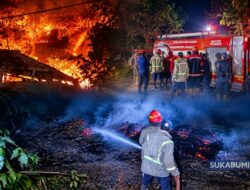 Kebakaran Limbah Kayu di Cibadak Bikin Warga Panik, Api Merembet ke Lahan Alang-alang