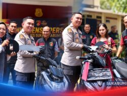 Polres Sukabumi Amankan 61 Motor Hasil Curanmor, 12 Pelaku dari 6 Kelompok Ditangkap
