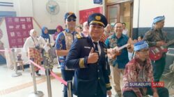 Peringati Hari Batik Nasional 2026, Penumpang Stasiun Sukabumi Diajak Belajar Membatik