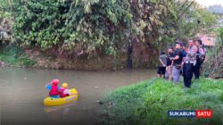 Konyol! Maling HP di Parungkuda Nekat Terjun Bebas ke Sungai Cicatih Demi Hindari Massa
