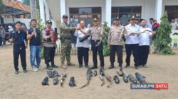 35 Knalpot Brong Diamankan di SMAN 1 Nyalindung, Polisi Tindak Penggunaan oleh Siswa
