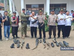 35 Knalpot Brong Diamankan di SMAN 1 Nyalindung, Polisi Tindak Penggunaan oleh Siswa